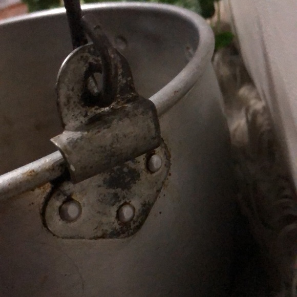 Vntg Metal “Jelly”Pot With Handle-Used Condition-9.5in diameter x 6.5 deep - Picture 6 of 17